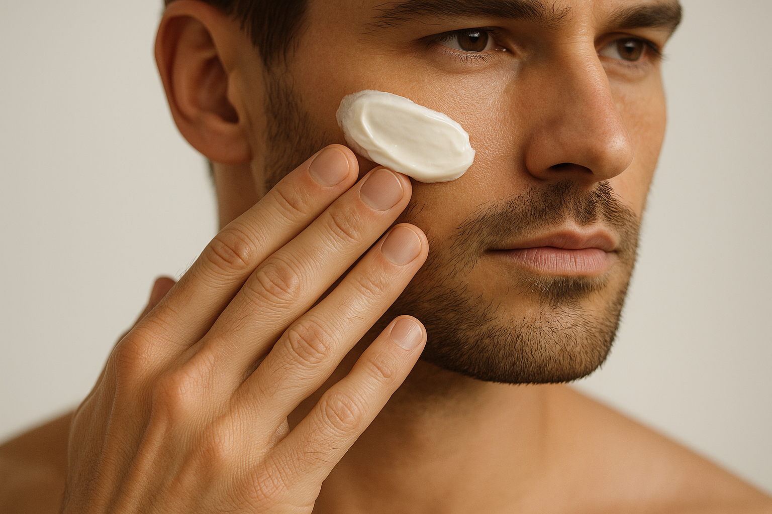 homme crème de jour sans voir le pot